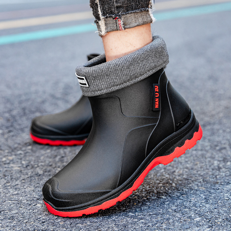 Fishing Boots - الرجال احذية المطر الجديدة أنبوب قصير