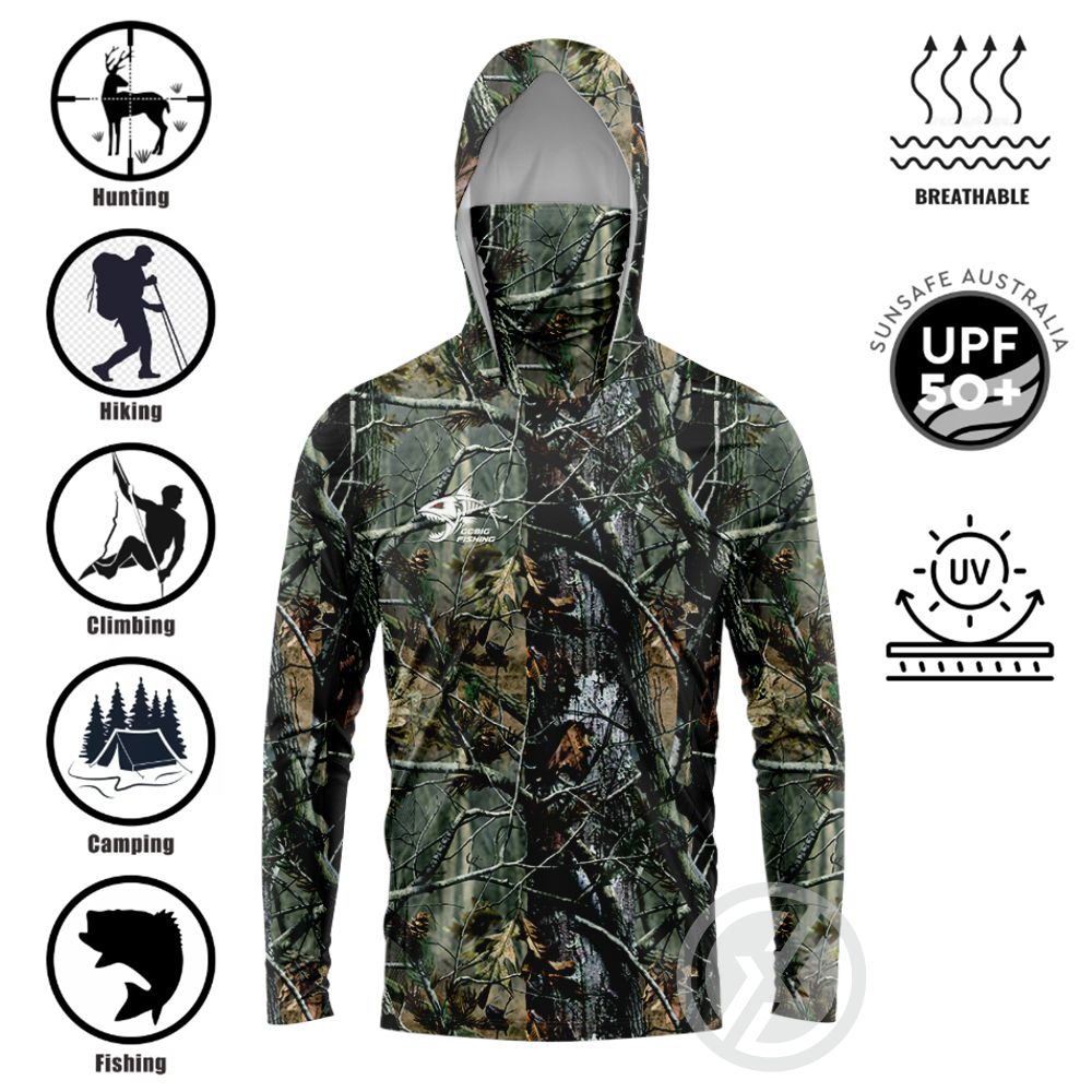 قميص صيد بغطاء رأس UPF50+ مع غ - مراجعة Fishing Shirt Uv Protection وسعره