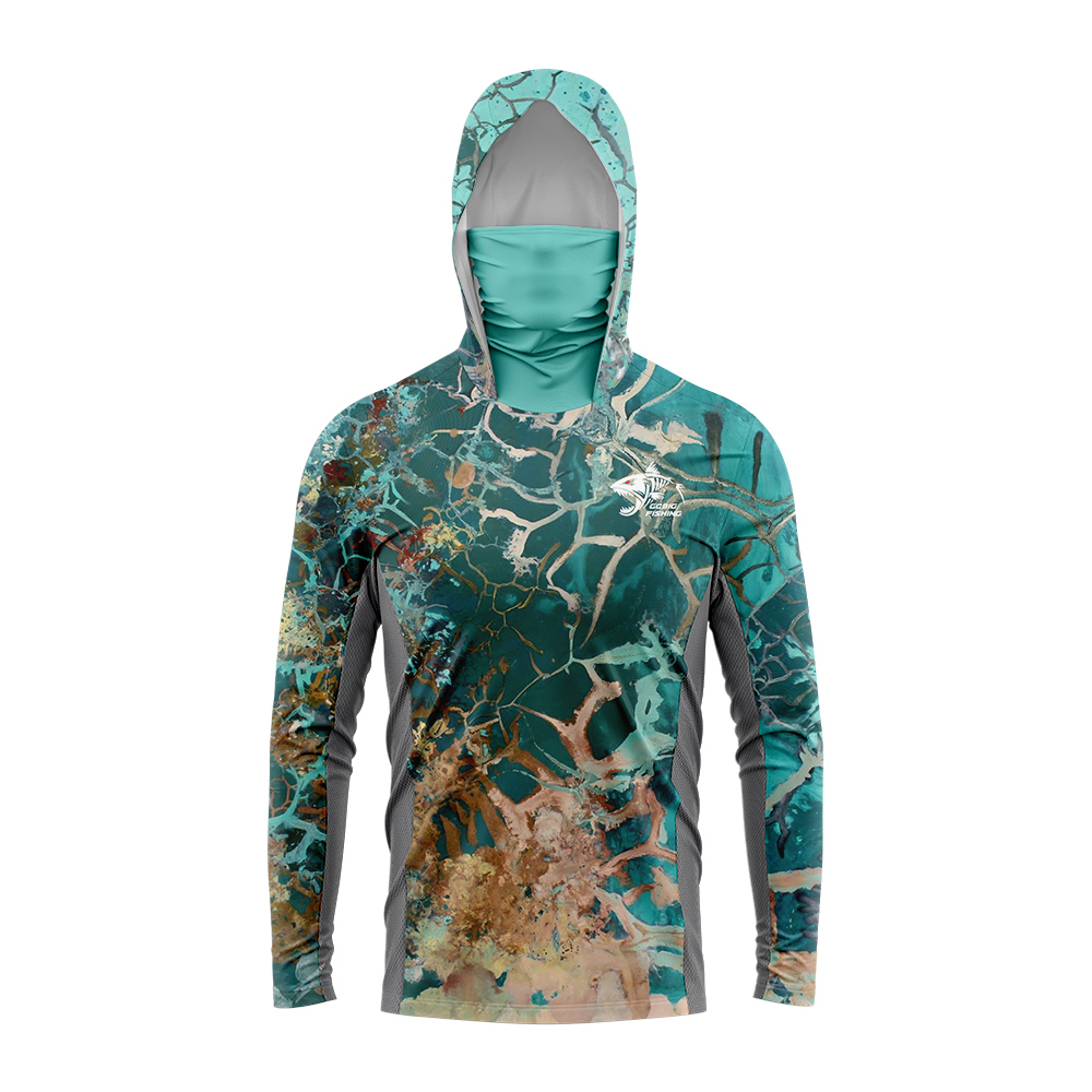 قميص صيد بغطاء رأس UPF50+ مع غ - مراجعة Fishing Shirt Uv Protection وسعره