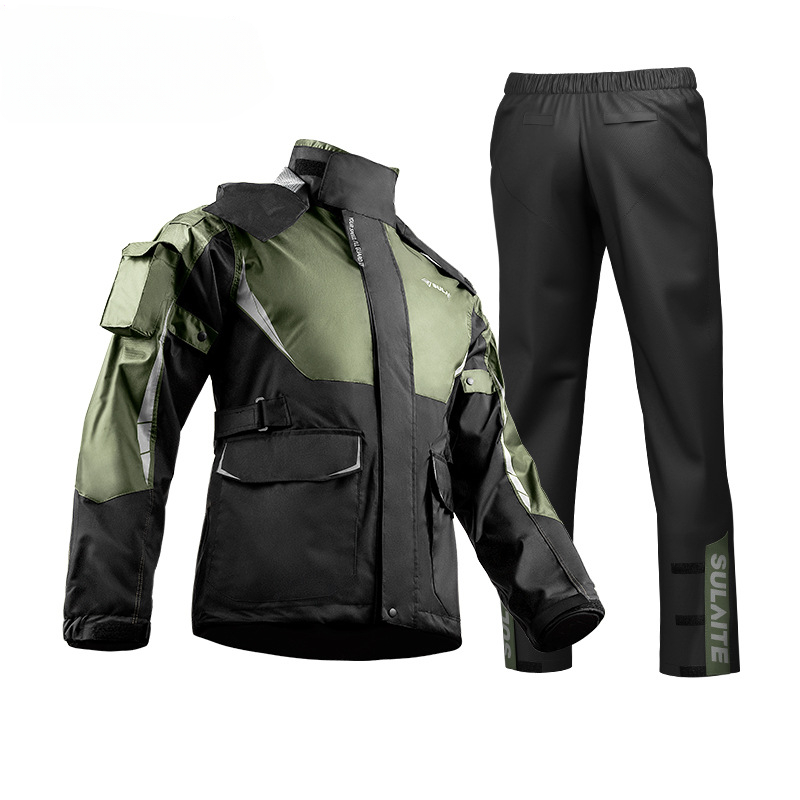 طقم بدلة معطف واق من المطر مضا - مراجعة Fishing Rain Suit وسعره