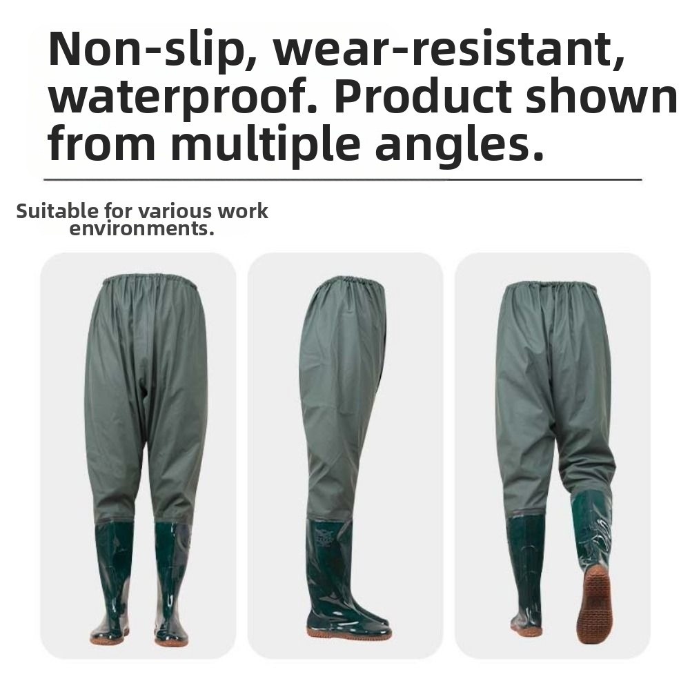 سراويل صيد متكاملة من البلاستي - مراجعة Fishing Pants Waterproof وسعره